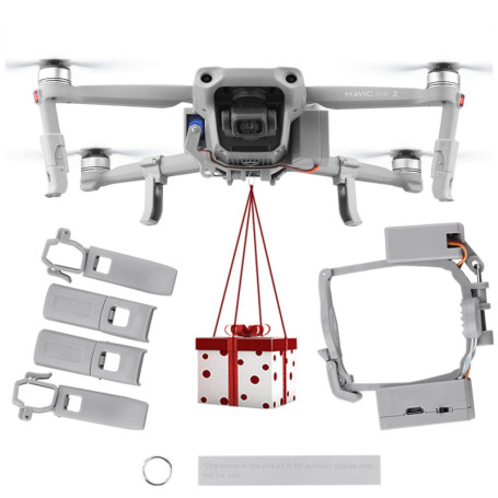 WANGCL Dispositif de livraison de drone avec lanceur d'air à libération rapide avec trains d'atterrissage pour la pêche, la publ