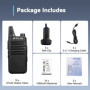 Retevis RT622 Talkie Walkie, Mini Professionnel Talkie Walkie, PMR446 sans Licence, VOX Squelch, Rechargeable Talkie Walkie L...
