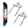 xyuayamz Support Skateboard, Supports Muraux pour Longboard, Support Skate Rack, Porte Ski Mural pour Salon Garage Mur Affichage