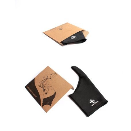GAOMON Un Doigt Gant d’Artiste Lycra Noir Taille Libre pour Tablette Graphique/Table Lumineuse/Dessin Graphique Moniteur