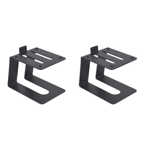 TOOSOAR Paire Support Enceinte Fer Bureau, Support Enceinte Monitoring, pour Pieds d'Enceintes De Moniteur De Studio, Petites et