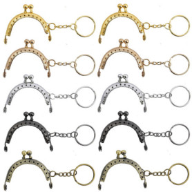 MengH-SHOP Arc en Métal Cadre Baiser Fermoir Serrure Semi-Circulaire Sac À Main Sac Cadre Fermoir Serrure Fermoirs Craft Cadre a