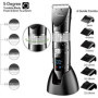 Hatteker Tondeuse Cheveux Tondeuse Barbe Professionnelle Electrique avec Ecran LCD Sans Fil USB Rechargeable Imperméable