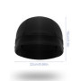 Amexo 2 Pièces Casquettes de Crâne Respirant l'humidité Course Casquette Noir et Gris Casquette de Cyclisme Été sous Casque Chap