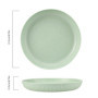 Lot de 6 assiette plastique reutilisable pour camping, incassables, passent au micro-ondes, passent au lave-vaisselle pour pique