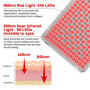 Lampe Infrarouge, Profey Lampe à Lumière Rouge Combo 660nm et 850nm, 338 LED Red Light avec Minuterie, Panneau de Lumière Rouge 