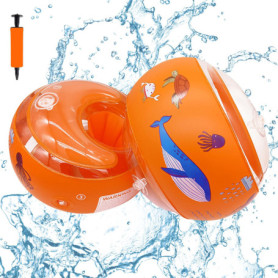 JXAXD Brassards de natation pour enfants de 1 à 6 ans, avec 3 airbags indépendants, 10 à 20 kg, bouée de natation pour débutants