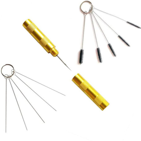 ANCLLO Airbrush Cleaner Kit de Nettoyage de Pistolet de pulvérisation Outils de réparation de Brosse à Aiguille
