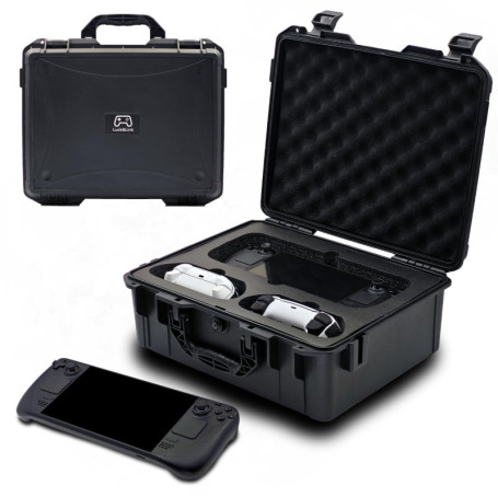 Luck&Link Steam Deck OLED/LCD tote bag, dur professionnel imperméable à l'eau Steam deck tote bag, Contrôleur, petite station d'