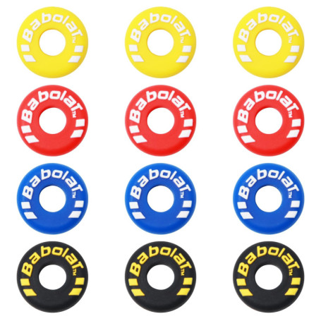 UTMACH Amortisseur Raquette Tennis 12 Pcs Amortisseur en Silicone Lettre Amortisseur Tennis Vibrations de Colored Anti Vibration