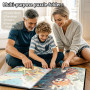 LOTMOFUN Classeur de Rangement pour Puzzles de 1000 pièces, Organiseur Portable de Grande Capacité avec 25 Pochettes, Portable e