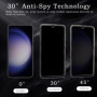 2 Pièces Verre Trempé Anti-Espion pour Samsung Galaxy S23 avec 2 Pièces Caméra Arrière Protecteur, Protecteur D'écran de Confide
