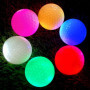 BORDEAG Lot de 6 balles de golf lumineuses à LED multicolores - Balles de golf lumineuses - Idéales pour l'entraînement de nuit