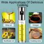 2 Pièces 100ml Vaporisateur d'huil de Cuisine avec Balance, Vaporisateur d'huile et de vinaigre, en Verre et en Acier Inoxydable