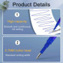 ILamourCar 15 Recharge Stylo, Mines de Rechange Effaçables pour Stylo à bille Bleu 0,7 mm, Recharges pour Stylos à Encre Gel Ble
