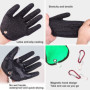 TAIZER 4PCS Gants Pêche Gant Pêche Anti-Coupure Anti-Crevaison Gants Pêche Étanche avec Magnétisme Boucle Gant Chasse Main Gauch
