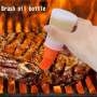 Bouteilled'huile Badigeonnage,Cuisine badigeonner en, badigeonner en Silicone de l'huile Pinceau à pâtisserie Brosse pour Barbec