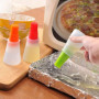 Bouteilled'huile Badigeonnage,Cuisine badigeonner en, badigeonner en Silicone de l'huile Pinceau à pâtisserie Brosse pour Barbec