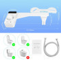 NVIYAM Toilette Japonaise Bidet, Bidet Toilette Gauche WC Bidet, Toilette WC non Electrique, Accessoire pour Toilettes avec Doub