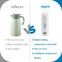 NVIYAM 380ML Bouilloire Electrique Portable,Tasse à eau électrique,Mug de Voyage Chauffant,avec réglage de la température, Bouil