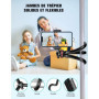 CIRYCASE Trepied Smartphone, Rotatif à 360° Flexible Mini Trépied Support pour Appareil Photo avec Télécommande Bluetooth, Perch