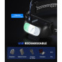 EOIWUY Lampe Frontale, [Lot de 2] Lampe LED Frontale Ultra Puissante Rechargeable avec 5 Modes, Lumière Blanche et Rouge & Étanc