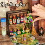 DECOHOME Set de Potion Mystère Vintage pour Enfants, mélange 20 bouteilles de Potion Magique, Jouets Artisanaux pour Garçons et 