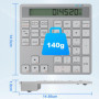 Pavé Numérique Bluetooth, 2,4 G Pave Numerique sans Fil Ergonomique Portatif Clavier Numérique 34 Touches avec Calculatrice d'af