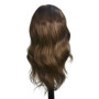 Tête de mannequin de 45 cm environ, cheveux 100% naturels avec fixation type serre-joint