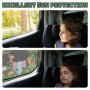 FERRGIA 2 Pièces Pare-Soleil Voiture Bébé,Protection UV Sombre & Facile à Installer,Design Mignon pour Enfants,Pare-Soleil Auto 