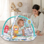 Tapis d'éveil Bébé, Tapis de Jeu pour Bébé Avec Arches Amovibles 6 Jouets Multifonctionnels, Tapis de Jeux Bébé Polyvalent, Tapi