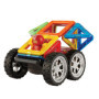 Magformers WOW Plus Magnetic Building Blocks Toy. Makes 30 Different Cars With Detachable Race Driver. STEM Toy With 18 Pieces.,