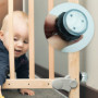 4pcs Fixation par Pression pour la Barrières d’escaliers et de Portes Barrière de Bébé Fixation de la Barrière de Sécurité pour 