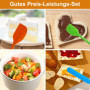 Lot de 5 Spatules en Silicone avec Noyau Métallique – Flexibles, Résistantes à la Chaleur et Anti-Adhésives Spatule Silicone – S