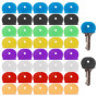 40PCS Key Cap, Capuchon En Plastique, Capuchon De Clé De Couleur (8 Couleurs)