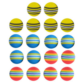 MEMOFYND Lot de 18 Balles en Mousse Élastique pour Exercices de Golf - Pour Entraînement en Intérieur et Extérieur