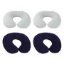 SLAXJNE Lot De 4 Oreillers Gonflables pour Le Cou, Oreiller De Voyage Gonflable, Oreiller D'Extérieur Pliable, Oreiller en Forme