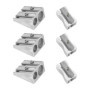 Taille-crayon 6 pièces, taille-crayon simple et double trou, fournitures pour étudiants, papeterie pour étudiants, fournitures d