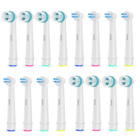 8 Brossettes Interspace et 8 Brossettes Ortho Care Essentials, Brossette de Rechange Compatibles avec les Oral-B Brosse a Dent E