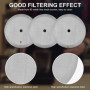 EASYKEENECOM Lot de 3 filtres de rechange pour cafetière à piston - 350 ml - En acier inoxydable - Pour cafetière à piston à pis