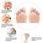 Coussinets Metatarsiens,8pcs Coussinet Plantaire Gel Coussin Gel Pieds,coussinet d'avant pied,Métatarsien Coussinets,Soulager la