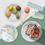 Komicea Vaisselle Jetable Anniversaire Vert, 161 PCS Assiette Jetable Anniversaire, Party Vaisselle Kit Assiette Gobelet et Serv
