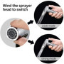 Pulvérisateur de toilettes pour bidet - Accessoire de bidet d'eau chaude en acier inoxydable pour lavabo ou toilette, comprenant