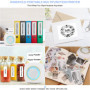 GuKKK Imprimante Photo Portable, Mini Imprimante Photo Instantané sans Fil, Imprimante Thermique sans Fil BT Imprimante Mobile a