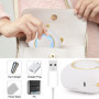 GuKKK Imprimante Photo Portable, Mini Imprimante Photo Instantané sans Fil, Imprimante Thermique sans Fil BT Imprimante Mobile a