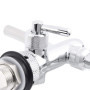 DeWin Tireuse Réglable Robinet Bière, Chromé G5/8 Keg Bière Brassage Robinet pour Restaurants de Bar à Domicile