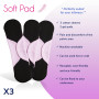 Soft Pad 2 Poches de Gel Post-Partum | livrées avec 3 housses lavables en forme de serviette | Grossesse, post accouchement, hém