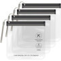 SLIJAR Lot de 4 Trousses de Toilette Transparente pour Voyage,approuvées par la TSA 20 x 20 cm kit voyage avion Pour Le Transpor
