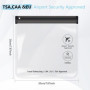 SLIJAR Lot de 4 Trousses de Toilette Transparente pour Voyage,approuvées par la TSA 20 x 20 cm kit voyage avion Pour Le Transpor