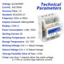 Compteur Electrique Triphasé Numérique Compteur D'Energie Electrique Courant Triphasé 4 Fils Compteurs à Rail Din Compteur Élect